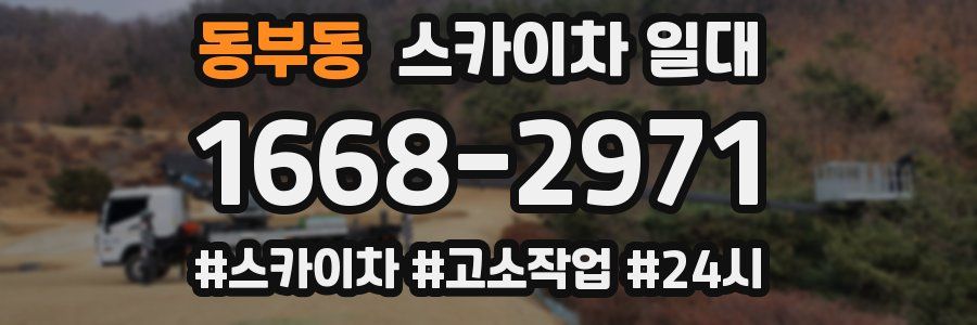 동부동 스카이차 일대