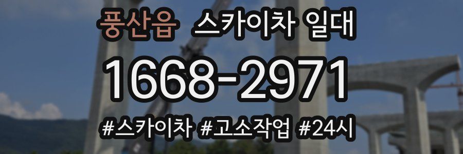 풍산읍 스카이차 일대