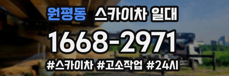 원평동 스카이차 일대