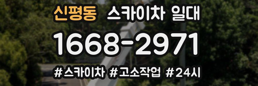 신평동 스카이차 일대