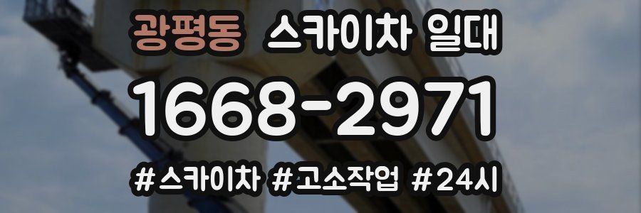 광평동 스카이차 일대