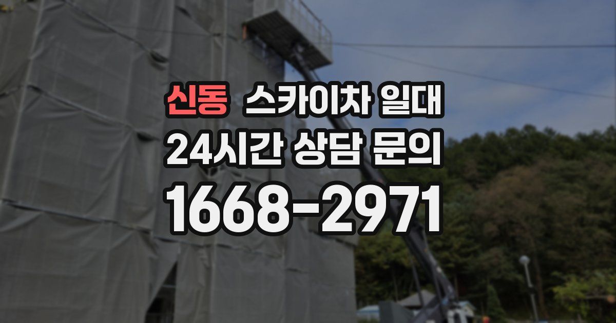신동 스카이차 일대