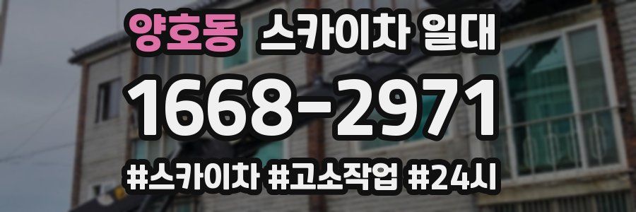 양호동 스카이차 일대