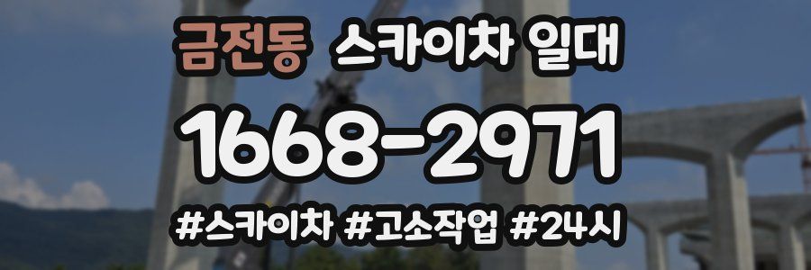 금전동 스카이차 일대