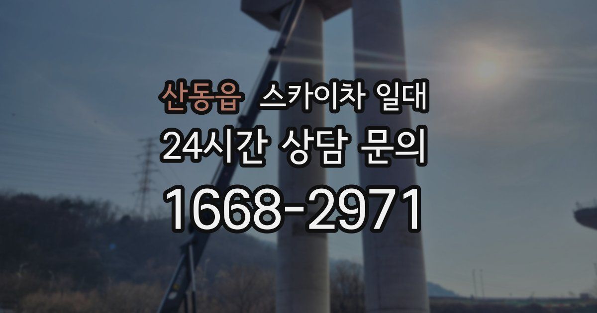 산동읍 스카이차 일대