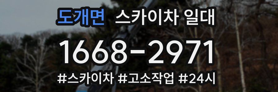 도개면 스카이차 일대
