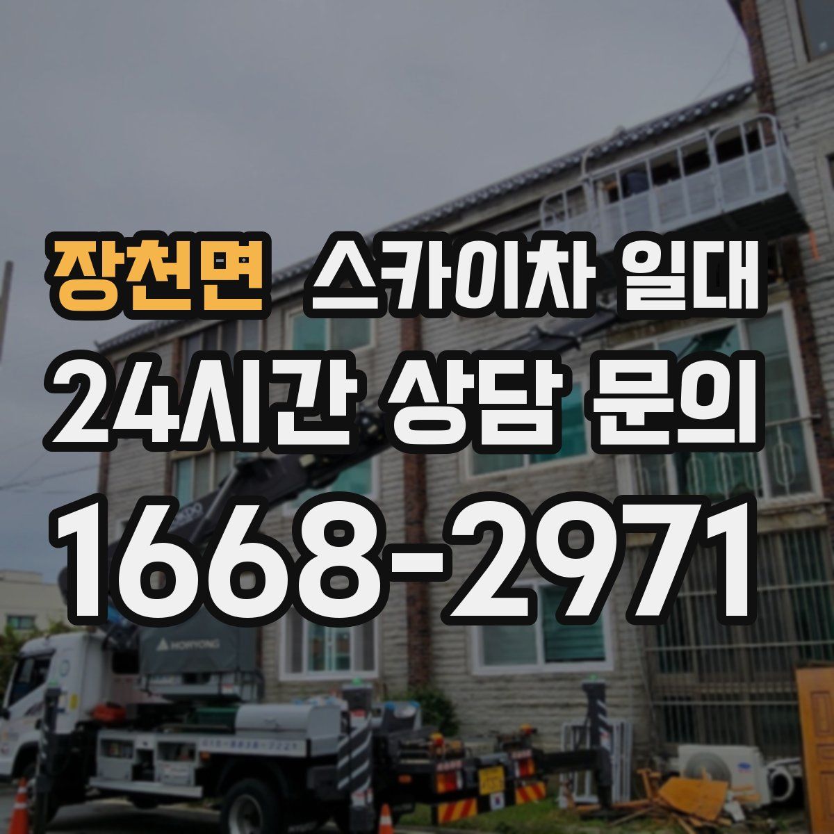 장천면 스카이차 일대