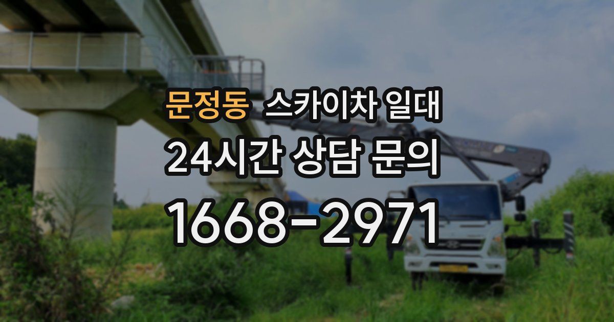 문정동 스카이차 일대