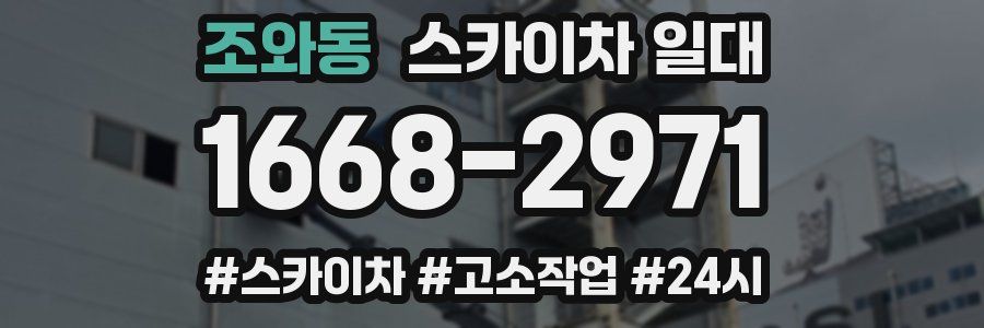 조와동 스카이차 일대