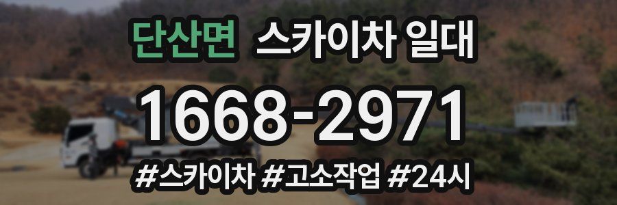 단산면 스카이차 일대