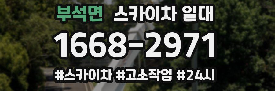 부석면 스카이차 일대
