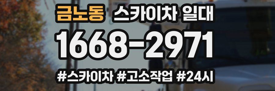 금노동 스카이차 일대