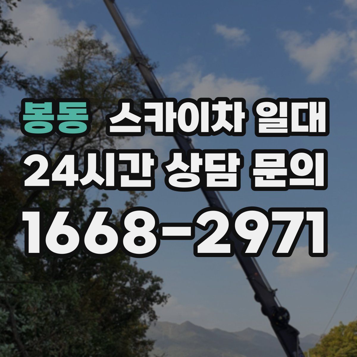 봉동 스카이차 일대