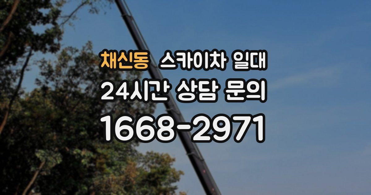 채신동 스카이차 일대
