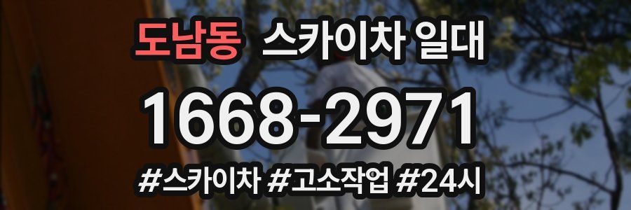 도남동 스카이차 일대