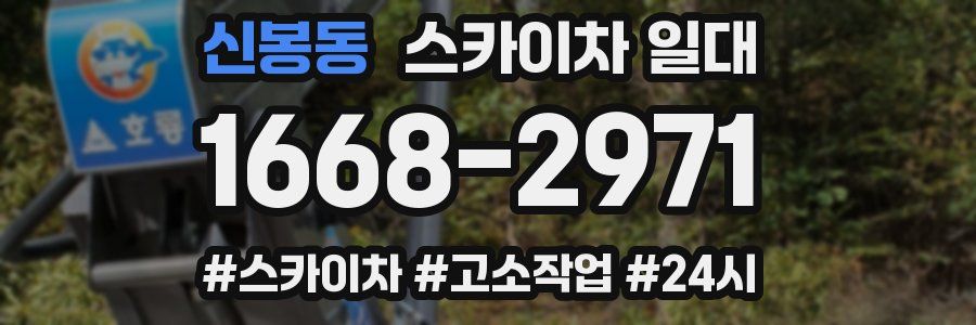 신봉동 스카이차 일대