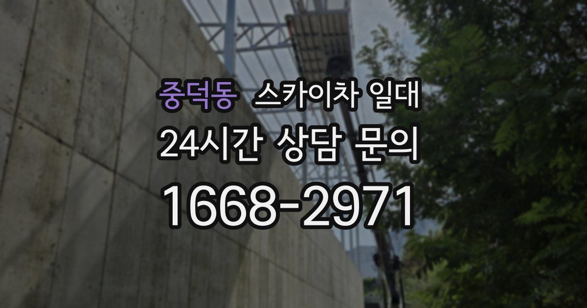 중덕동 스카이차 일대