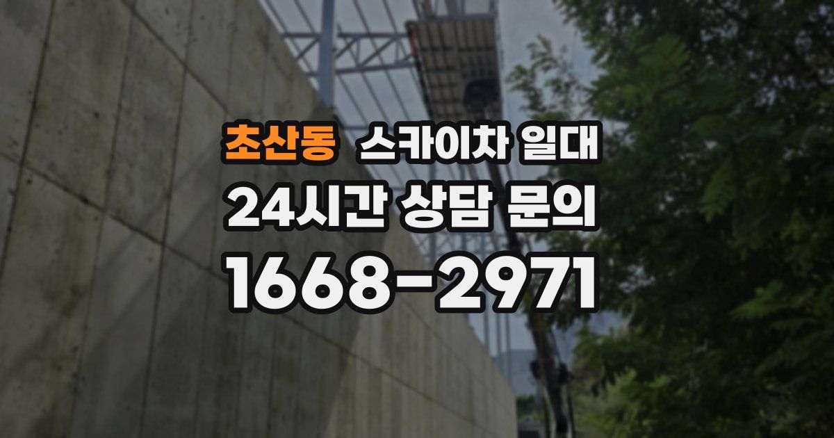 초산동 스카이차 일대
