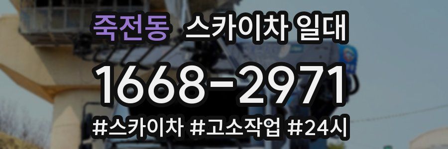 죽전동 스카이차 일대
