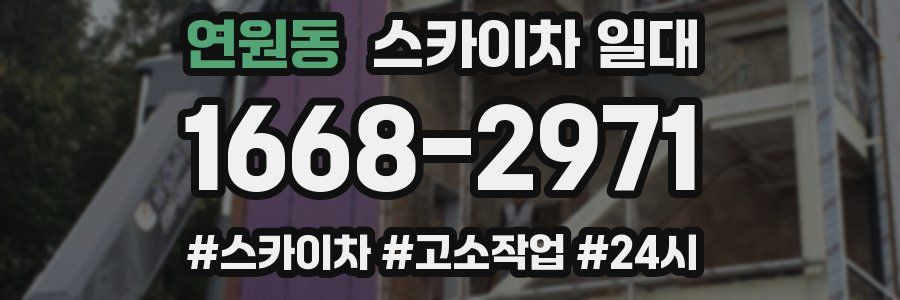 연원동 스카이차 일대