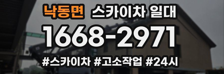 낙동면 스카이차 일대