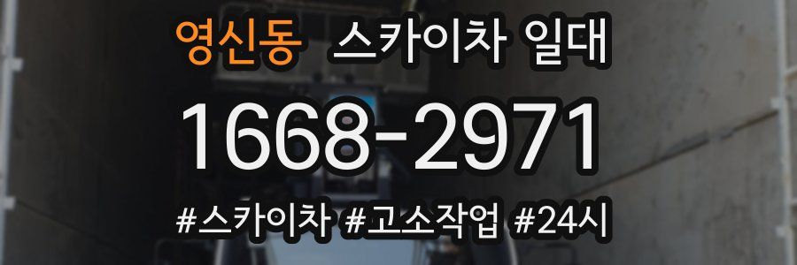 영신동 스카이차 일대