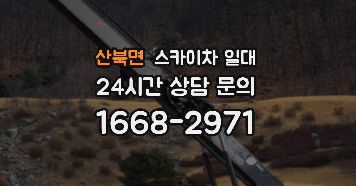 산북면 스카이차 일대