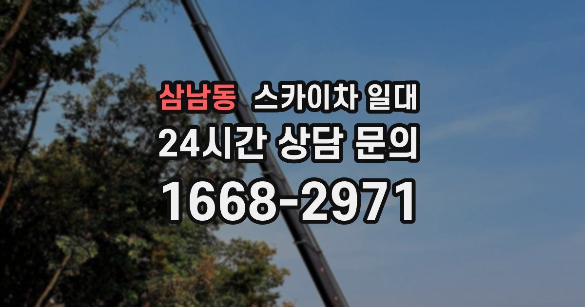 삼남동 스카이차 일대