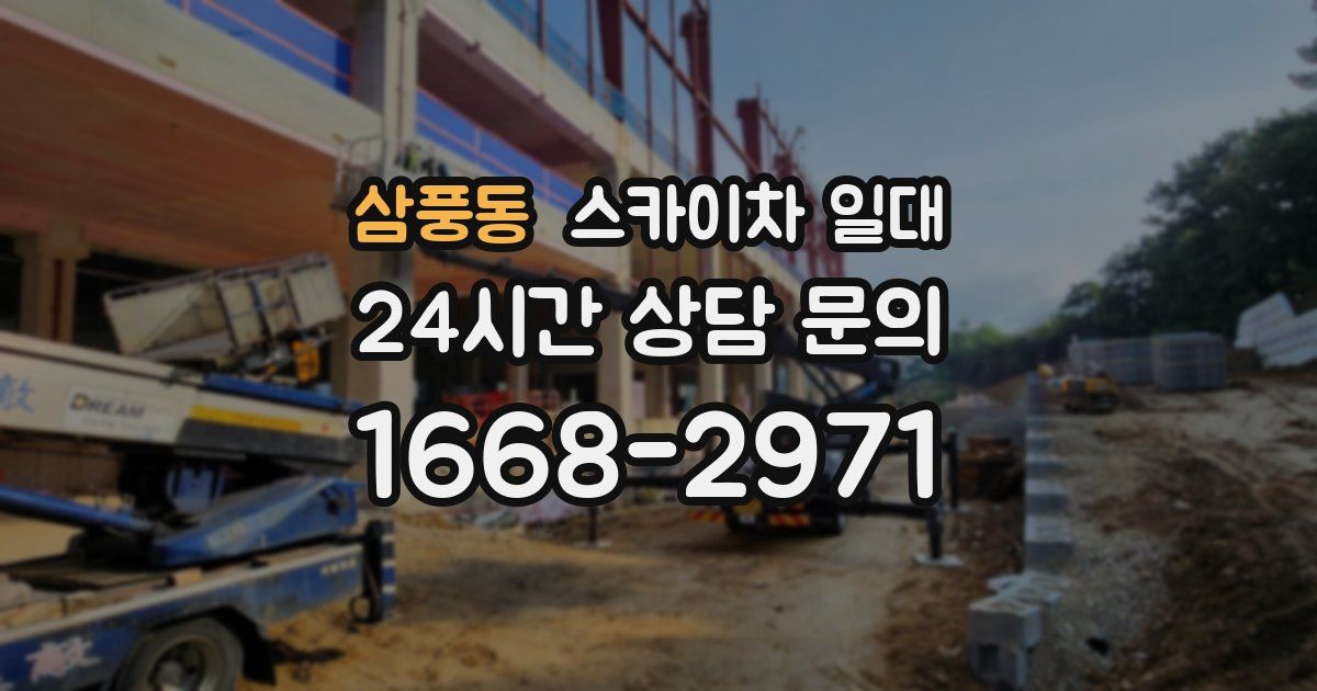 삼풍동 스카이차 일대