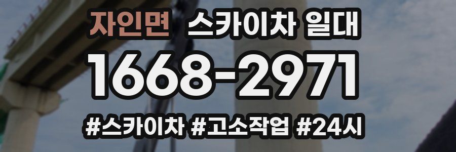 자인면 스카이차 일대