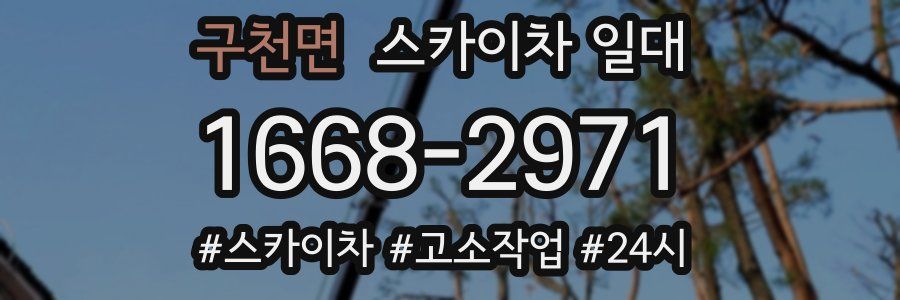 구천면 스카이차 일대