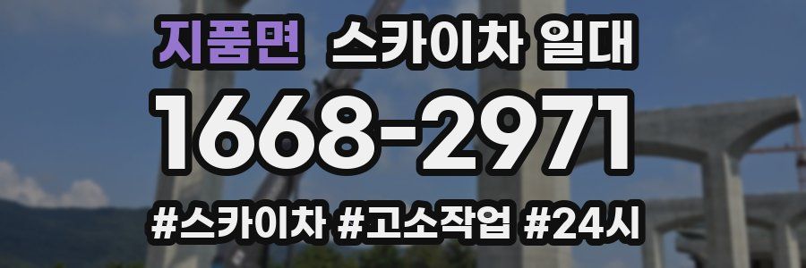 지품면 스카이차 일대