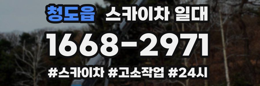 청도읍 스카이차 일대
