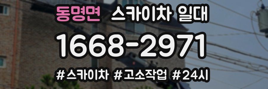 동명면 스카이차 일대