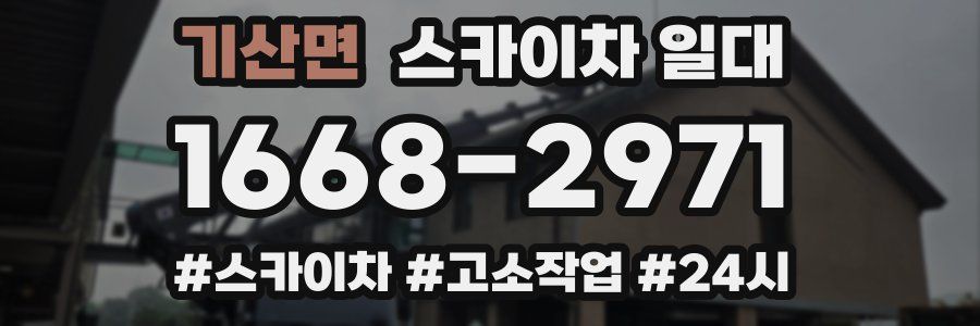 기산면 스카이차 일대