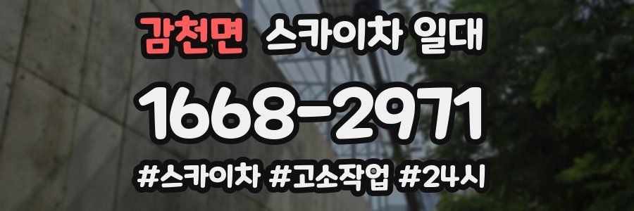 감천면 스카이차 일대
