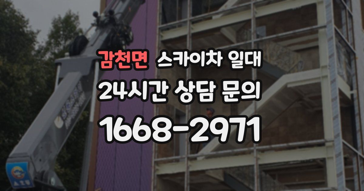감천면 스카이차 일대