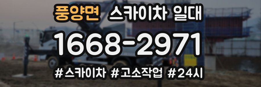 풍양면 스카이차 일대