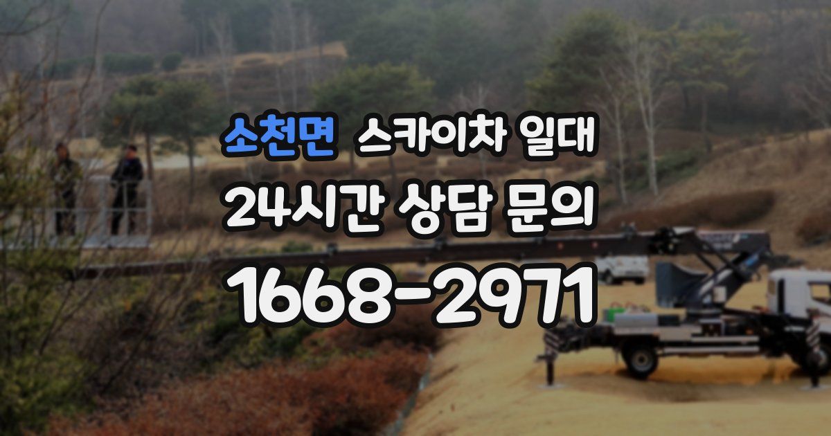 소천면 스카이차 일대