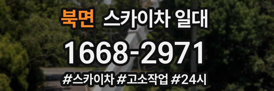 북면 스카이차 일대