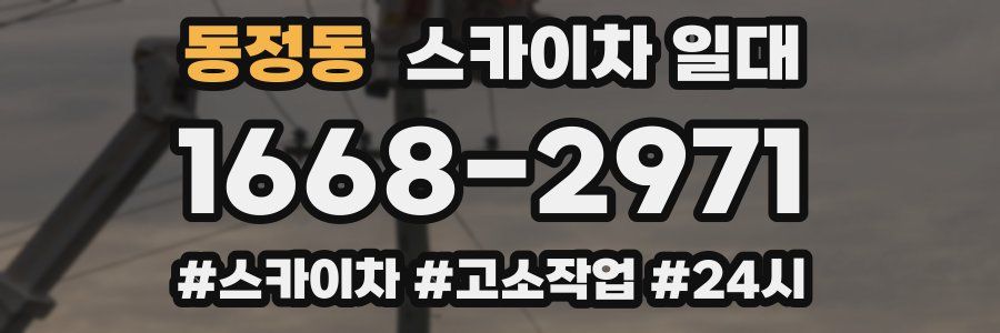 동정동 스카이차 일대