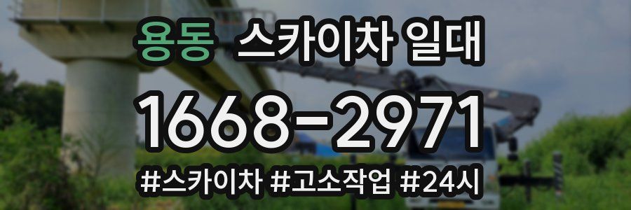 용동 스카이차 일대