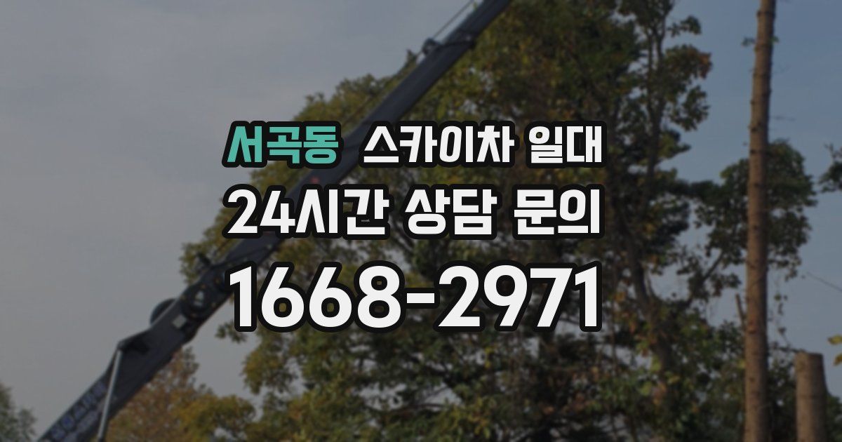 서곡동 스카이차 일대