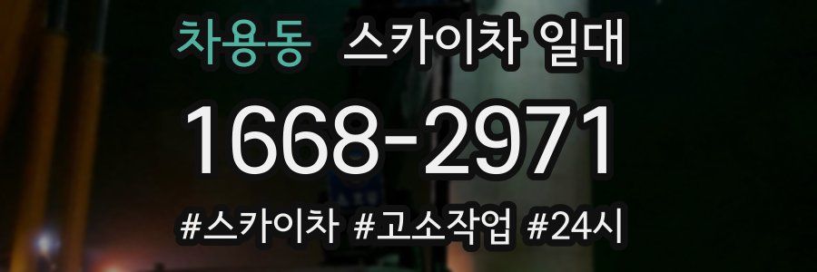 차용동 스카이차 일대
