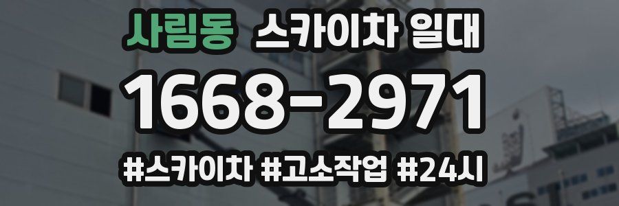 사림동 스카이차 일대