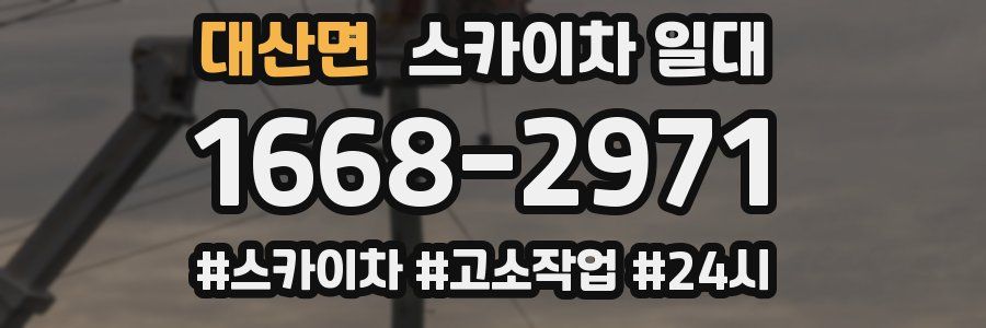 대산면 스카이차 일대