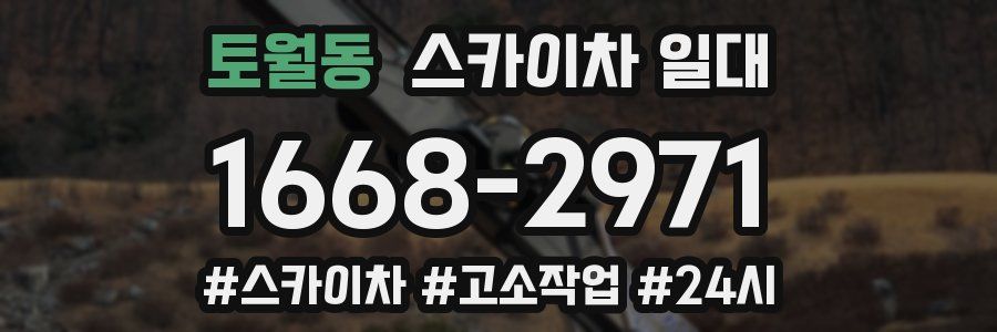 토월동 스카이차 일대