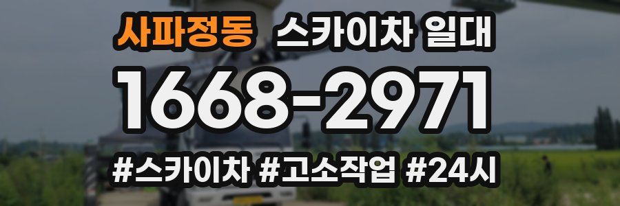 사파정동 스카이차 일대