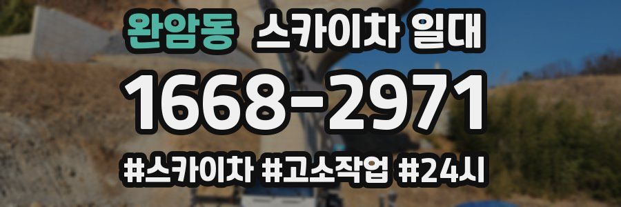 완암동 스카이차 일대