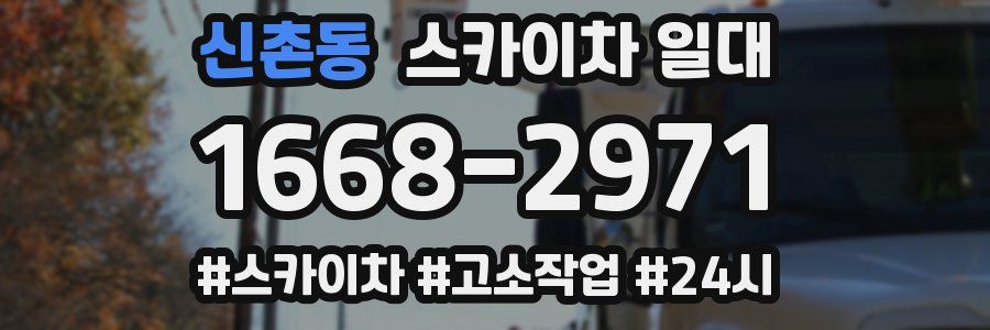 신촌동 스카이차 일대